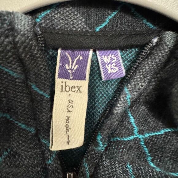 Ibex 100% wool women’s full zip up size XS - Picture 5 of 6